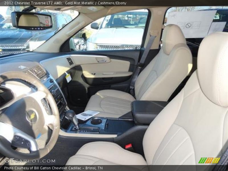 Gold Mist Metallic / Cashmere/Ebony 2012 Chevrolet Traverse LTZ AWD