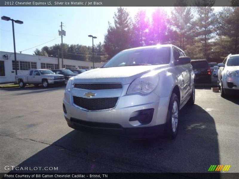 Silver Ice Metallic / Jet Black 2012 Chevrolet Equinox LS