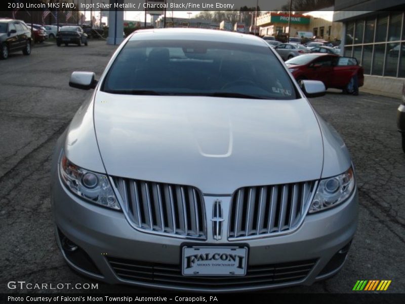 Ingot Silver Metallic / Charcoal Black/Fine Line Ebony 2010 Lincoln MKS FWD