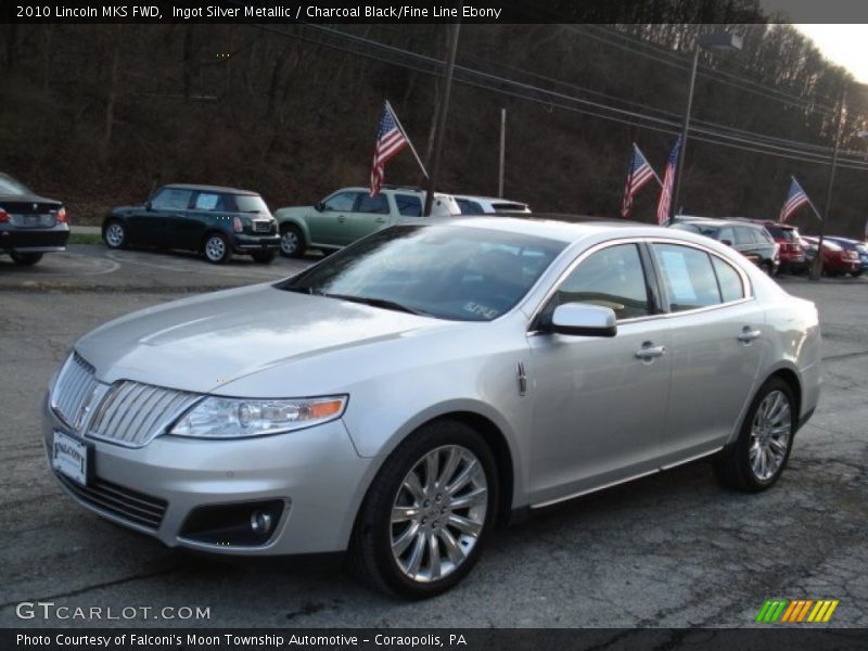 Ingot Silver Metallic / Charcoal Black/Fine Line Ebony 2010 Lincoln MKS FWD