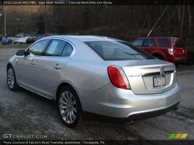 Ingot Silver Metallic / Charcoal Black/Fine Line Ebony 2010 Lincoln MKS FWD