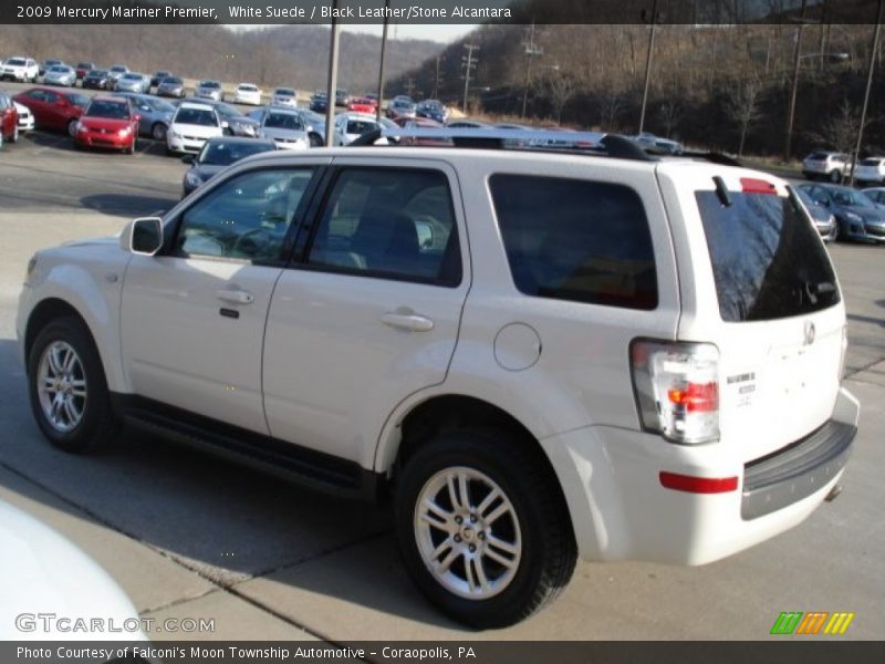 White Suede / Black Leather/Stone Alcantara 2009 Mercury Mariner Premier