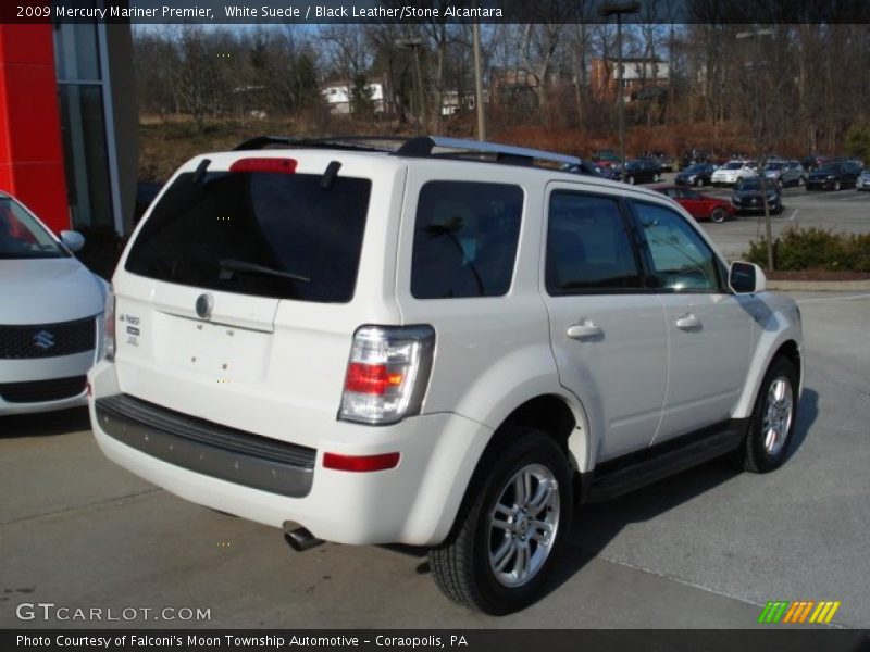White Suede / Black Leather/Stone Alcantara 2009 Mercury Mariner Premier