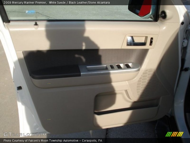 White Suede / Black Leather/Stone Alcantara 2009 Mercury Mariner Premier