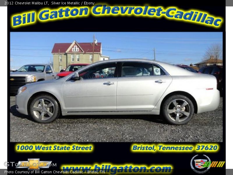 Silver Ice Metallic / Ebony 2012 Chevrolet Malibu LT