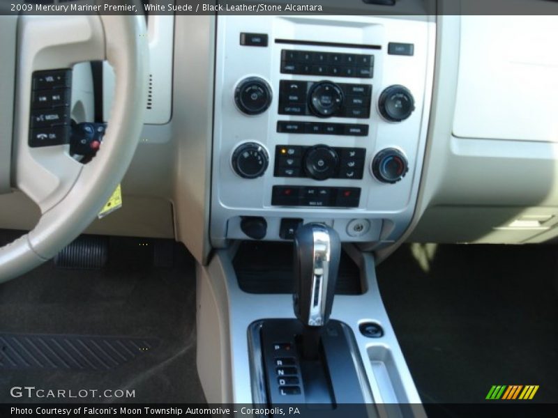 White Suede / Black Leather/Stone Alcantara 2009 Mercury Mariner Premier