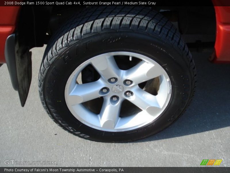 Sunburst Orange Pearl / Medium Slate Gray 2008 Dodge Ram 1500 Sport Quad Cab 4x4