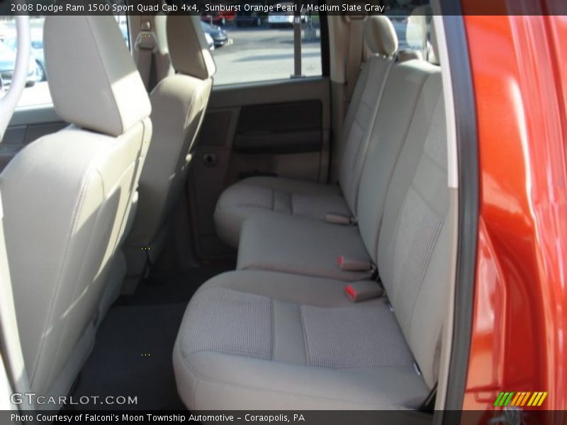 Sunburst Orange Pearl / Medium Slate Gray 2008 Dodge Ram 1500 Sport Quad Cab 4x4