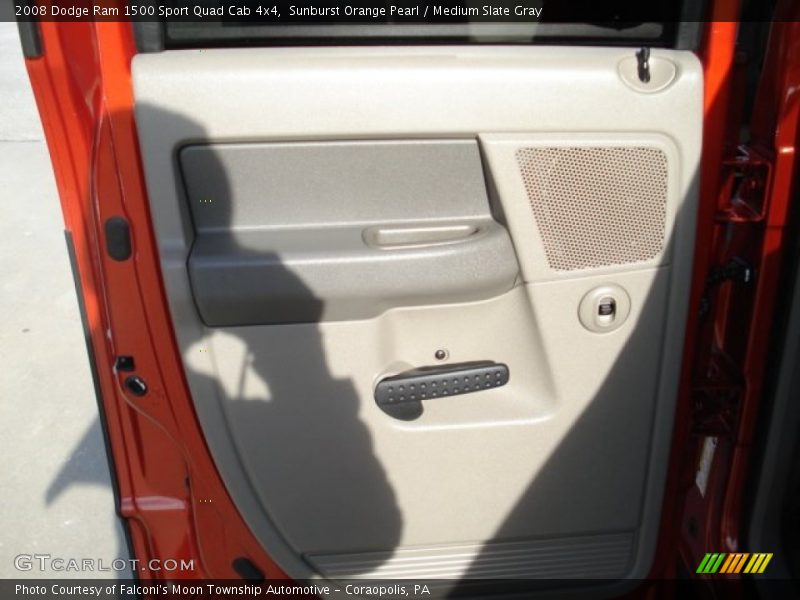 Sunburst Orange Pearl / Medium Slate Gray 2008 Dodge Ram 1500 Sport Quad Cab 4x4