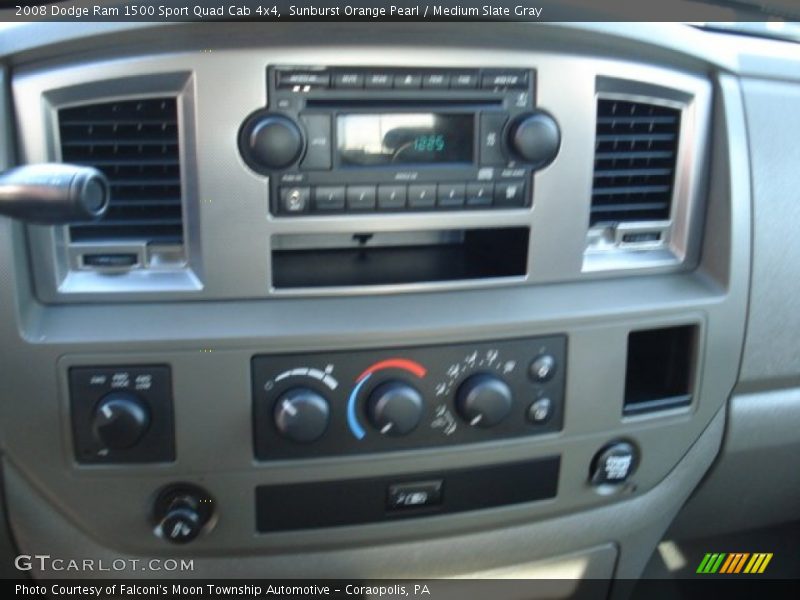Sunburst Orange Pearl / Medium Slate Gray 2008 Dodge Ram 1500 Sport Quad Cab 4x4