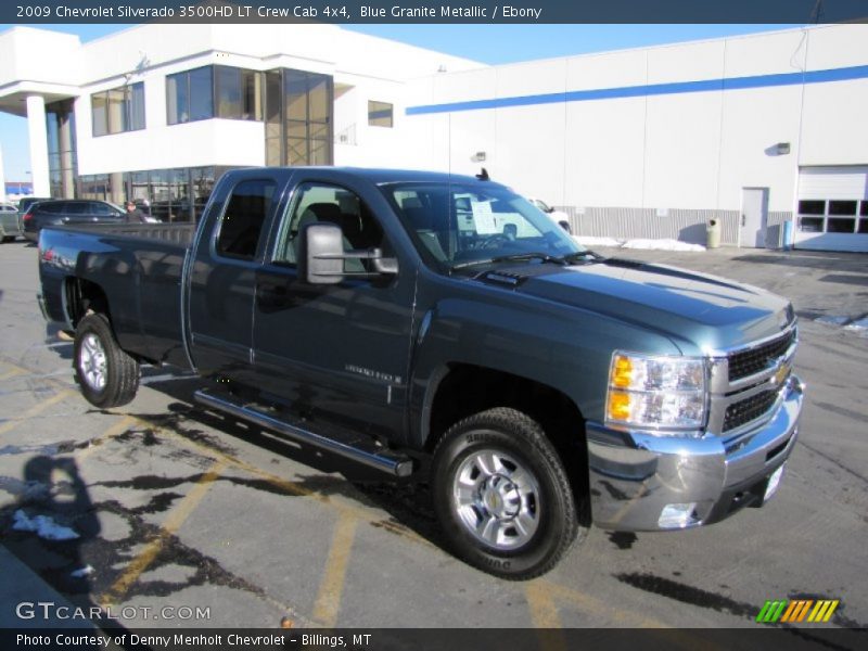 Blue Granite Metallic / Ebony 2009 Chevrolet Silverado 3500HD LT Crew Cab 4x4