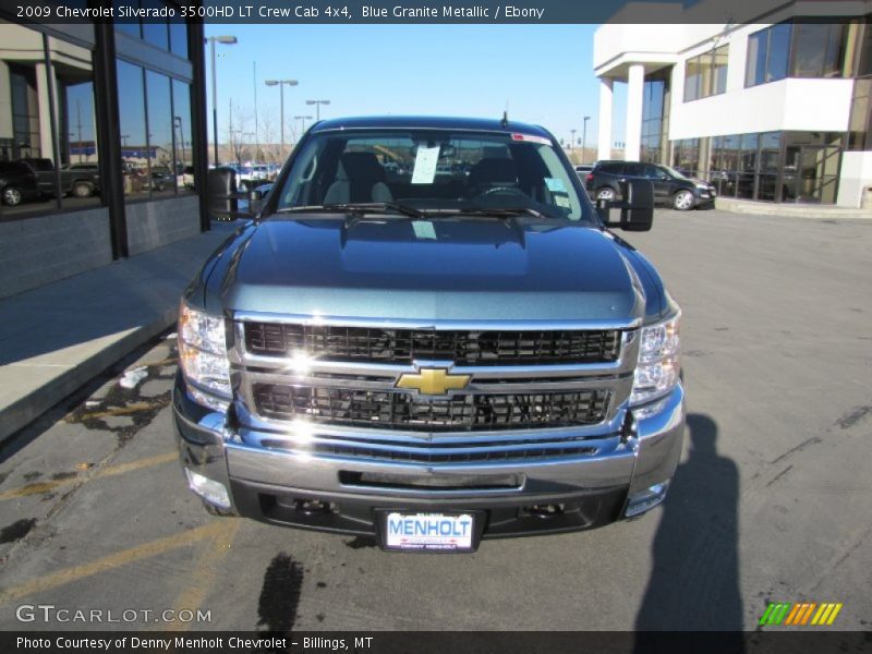 Blue Granite Metallic / Ebony 2009 Chevrolet Silverado 3500HD LT Crew Cab 4x4