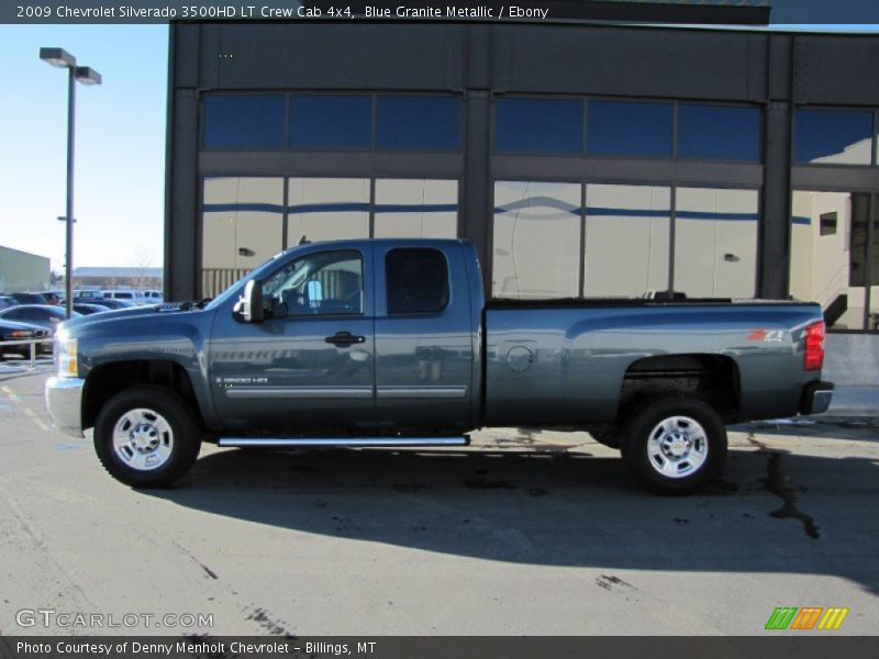 Blue Granite Metallic / Ebony 2009 Chevrolet Silverado 3500HD LT Crew Cab 4x4