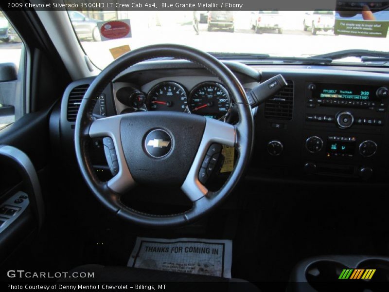Blue Granite Metallic / Ebony 2009 Chevrolet Silverado 3500HD LT Crew Cab 4x4