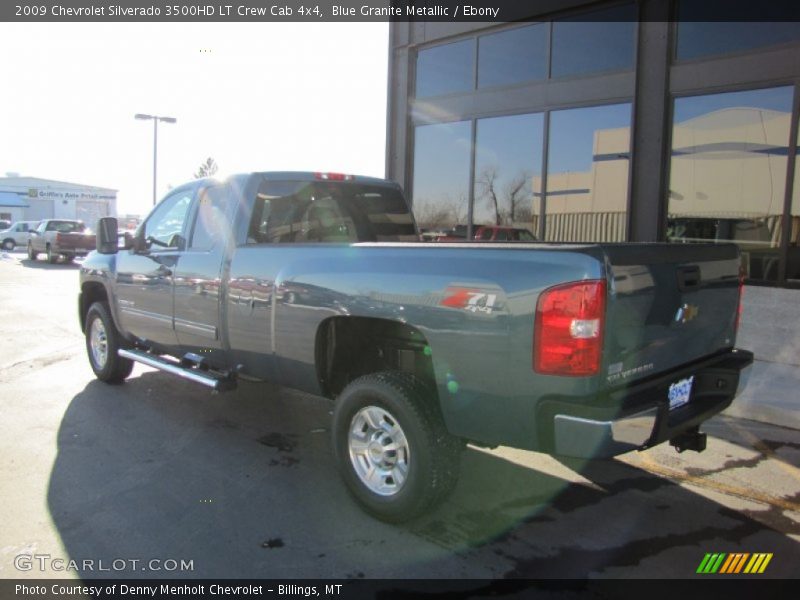 Blue Granite Metallic / Ebony 2009 Chevrolet Silverado 3500HD LT Crew Cab 4x4
