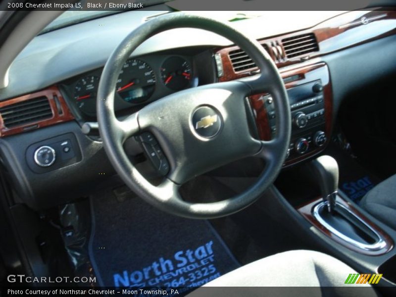 Black / Ebony Black 2008 Chevrolet Impala LS