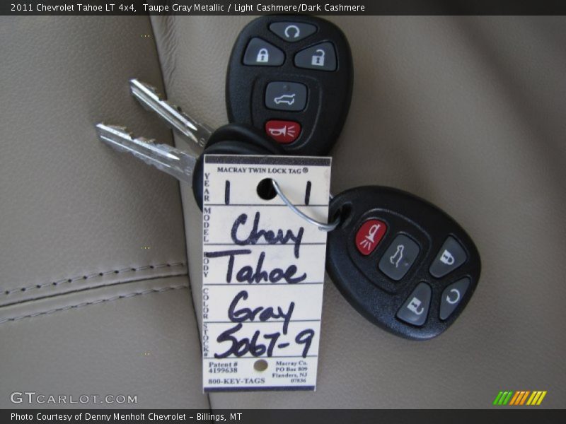 Taupe Gray Metallic / Light Cashmere/Dark Cashmere 2011 Chevrolet Tahoe LT 4x4