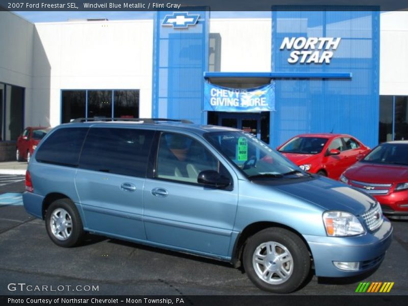 Windveil Blue Metallic / Flint Gray 2007 Ford Freestar SEL
