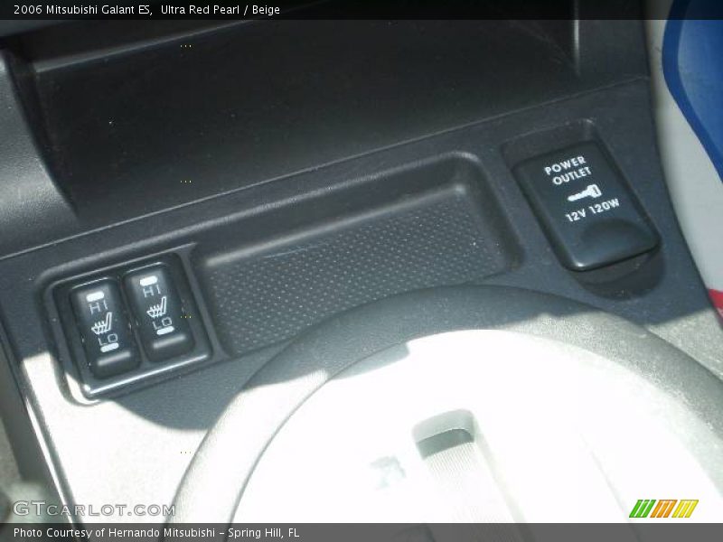 Ultra Red Pearl / Beige 2006 Mitsubishi Galant ES