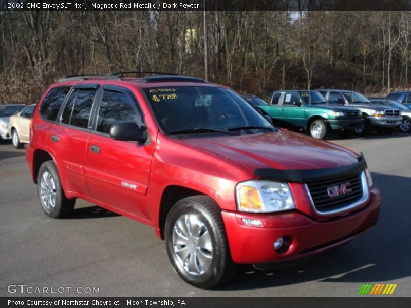 Magnetic Red Metallic / Dark Pewter 2002 GMC Envoy SLT 4x4