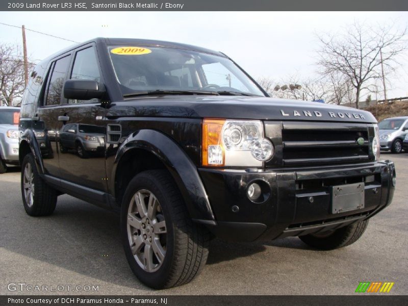 Santorini Black Metallic / Ebony 2009 Land Rover LR3 HSE