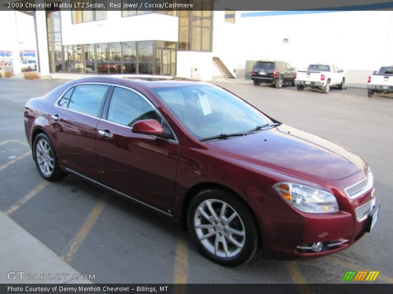 Red Jewel / Cocoa/Cashmere 2009 Chevrolet Malibu LTZ Sedan