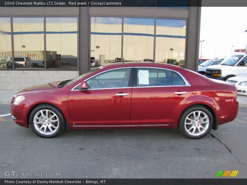 Red Jewel / Cocoa/Cashmere 2009 Chevrolet Malibu LTZ Sedan