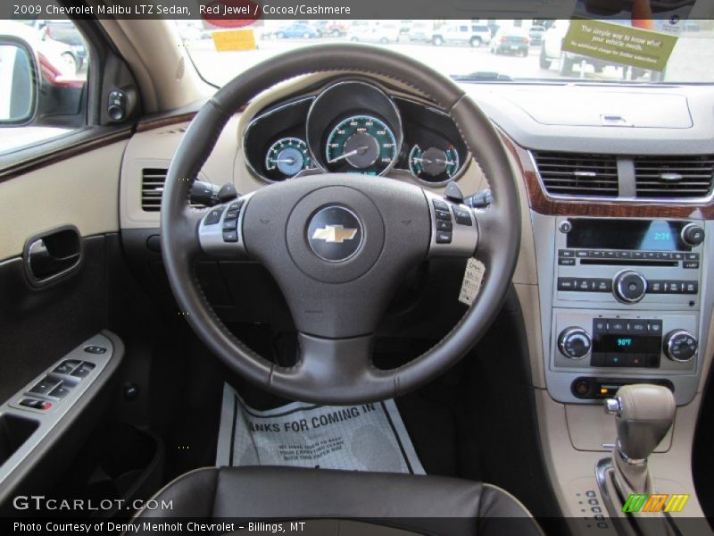 Red Jewel / Cocoa/Cashmere 2009 Chevrolet Malibu LTZ Sedan