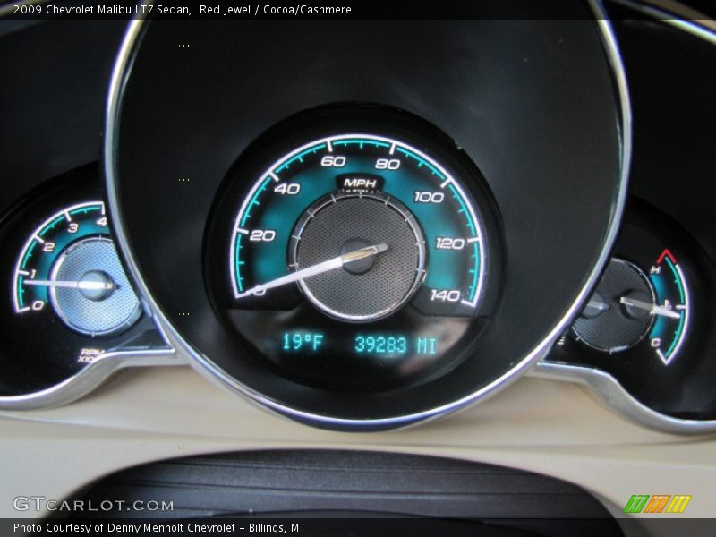 Red Jewel / Cocoa/Cashmere 2009 Chevrolet Malibu LTZ Sedan