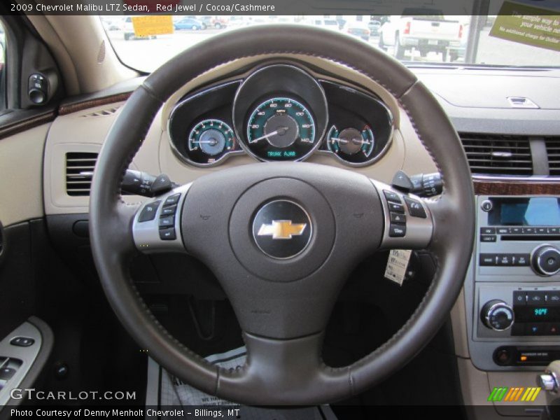 Red Jewel / Cocoa/Cashmere 2009 Chevrolet Malibu LTZ Sedan