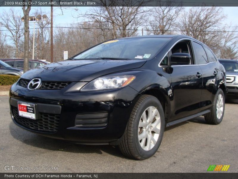 Brilliant Black / Black 2009 Mazda CX-7 Sport AWD