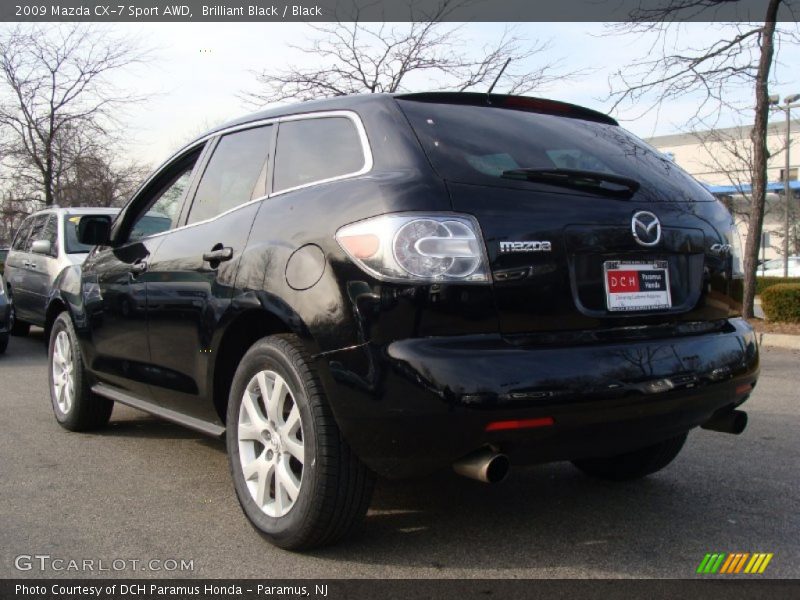 Brilliant Black / Black 2009 Mazda CX-7 Sport AWD