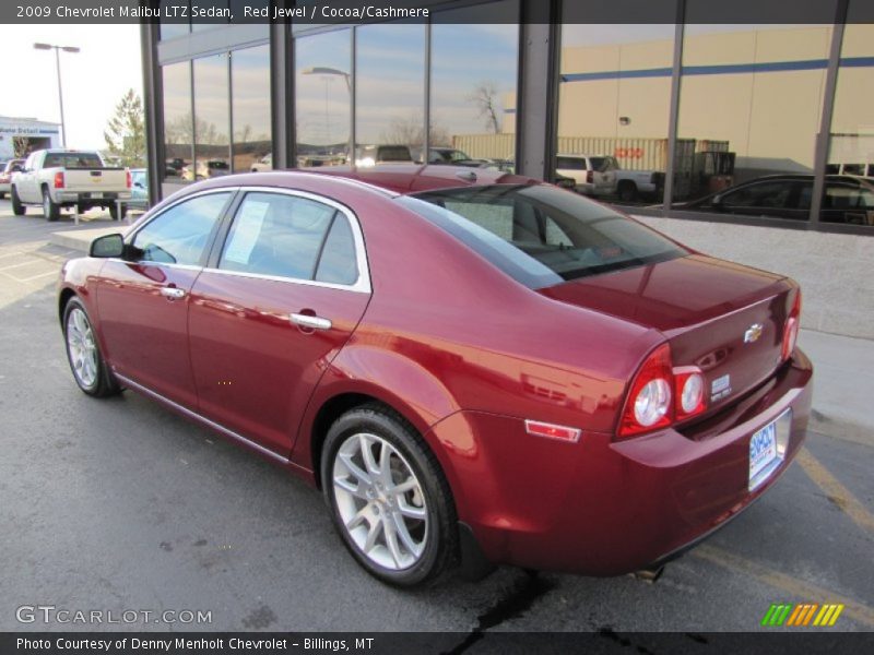 Red Jewel / Cocoa/Cashmere 2009 Chevrolet Malibu LTZ Sedan