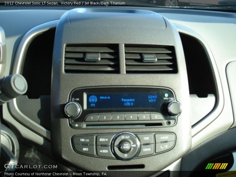 Victory Red / Jet Black/Dark Titanium 2012 Chevrolet Sonic LT Sedan