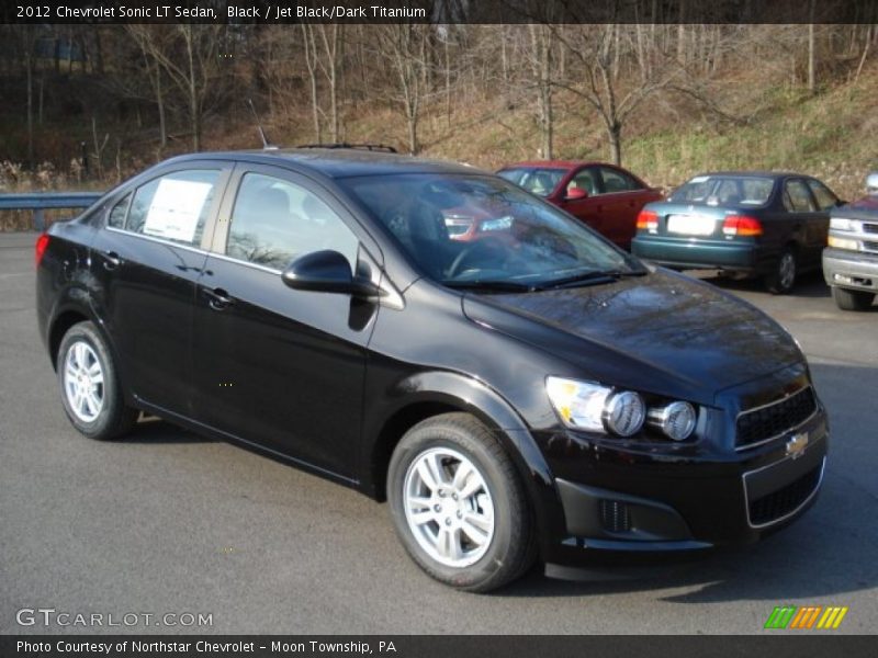 Black / Jet Black/Dark Titanium 2012 Chevrolet Sonic LT Sedan