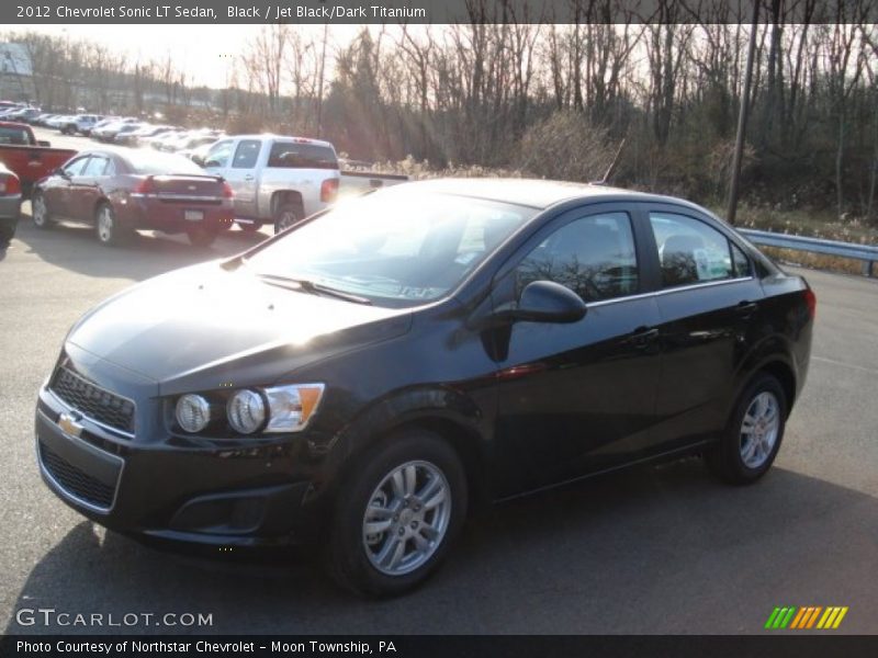 Black / Jet Black/Dark Titanium 2012 Chevrolet Sonic LT Sedan