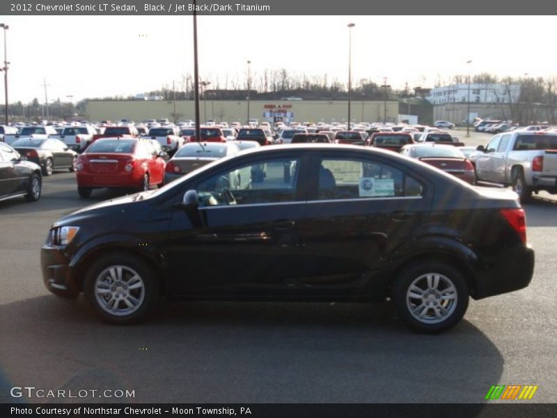 Black / Jet Black/Dark Titanium 2012 Chevrolet Sonic LT Sedan