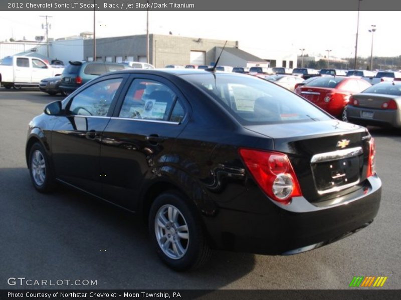 Black / Jet Black/Dark Titanium 2012 Chevrolet Sonic LT Sedan