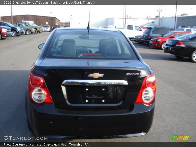 Black / Jet Black/Dark Titanium 2012 Chevrolet Sonic LT Sedan