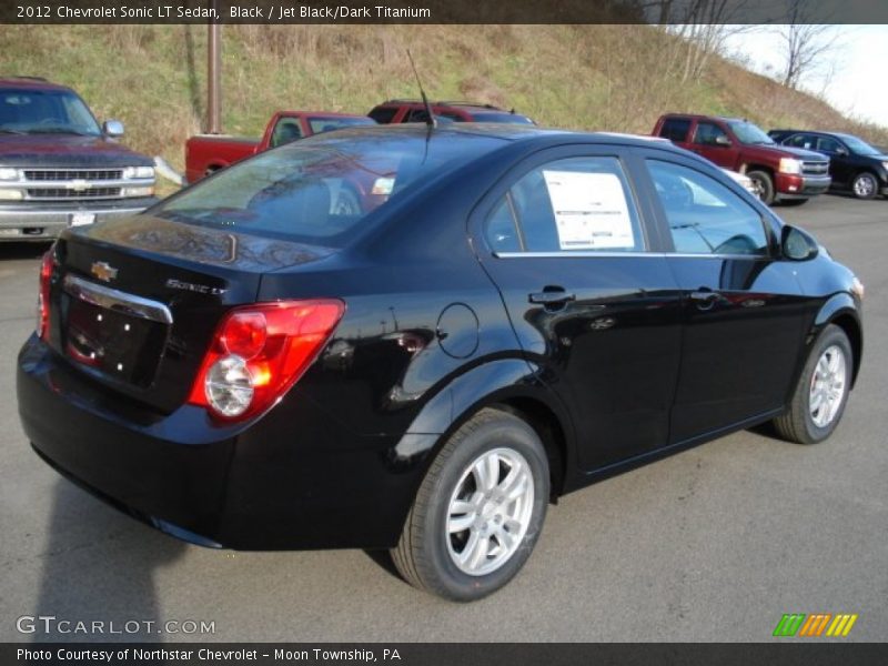 Black / Jet Black/Dark Titanium 2012 Chevrolet Sonic LT Sedan