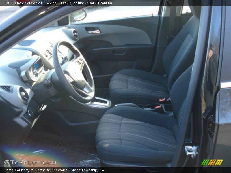 Black / Jet Black/Dark Titanium 2012 Chevrolet Sonic LT Sedan