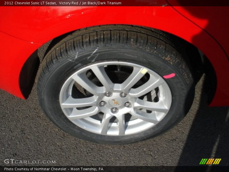 Victory Red / Jet Black/Dark Titanium 2012 Chevrolet Sonic LT Sedan
