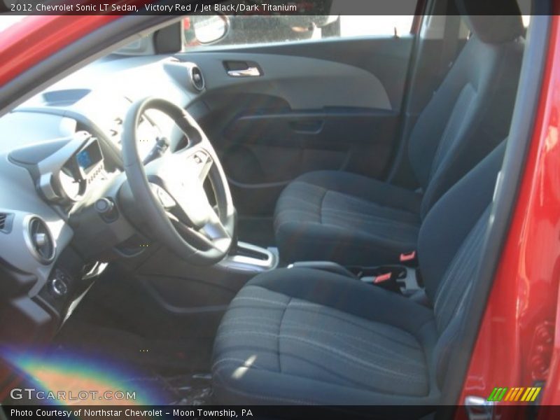 Victory Red / Jet Black/Dark Titanium 2012 Chevrolet Sonic LT Sedan