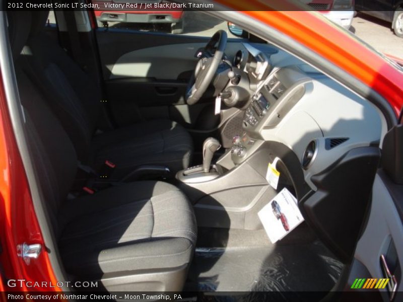 Victory Red / Jet Black/Dark Titanium 2012 Chevrolet Sonic LT Sedan
