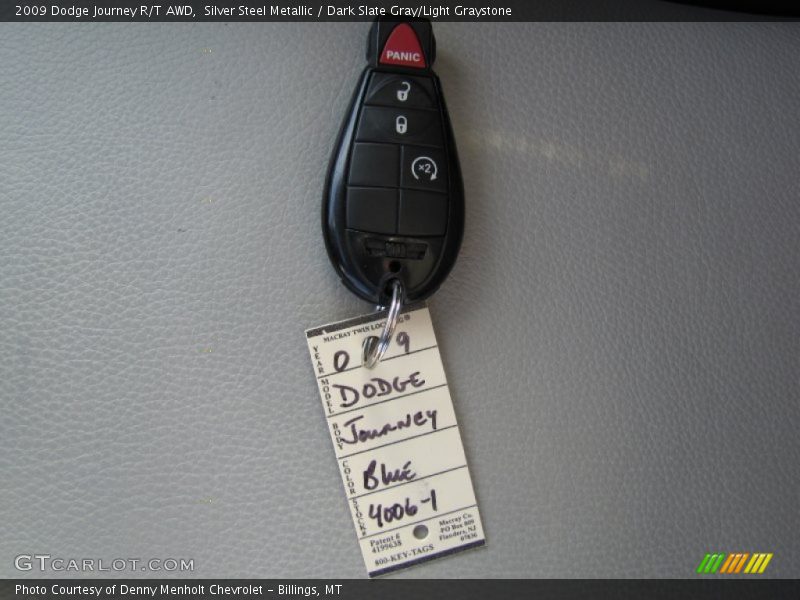 Silver Steel Metallic / Dark Slate Gray/Light Graystone 2009 Dodge Journey R/T AWD