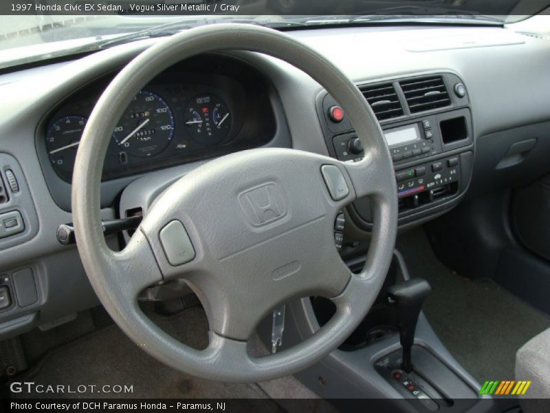 Vogue Silver Metallic / Gray 1997 Honda Civic EX Sedan