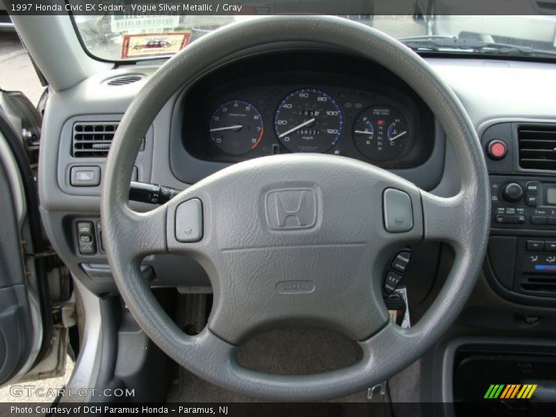 Vogue Silver Metallic / Gray 1997 Honda Civic EX Sedan