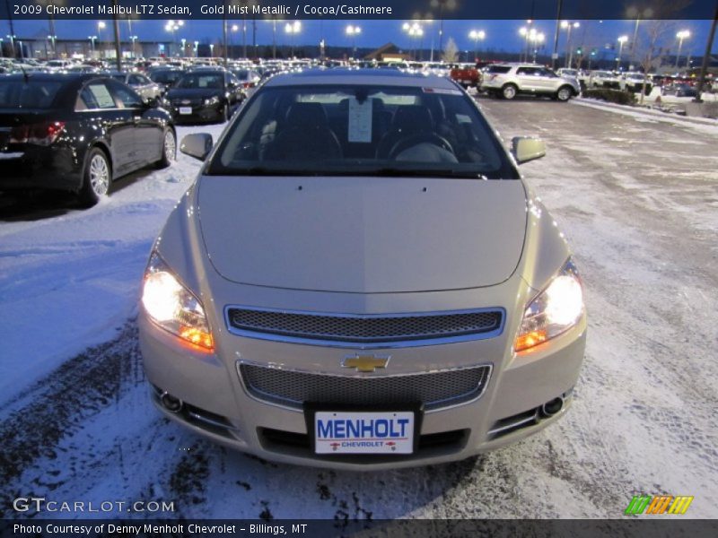 Gold Mist Metallic / Cocoa/Cashmere 2009 Chevrolet Malibu LTZ Sedan