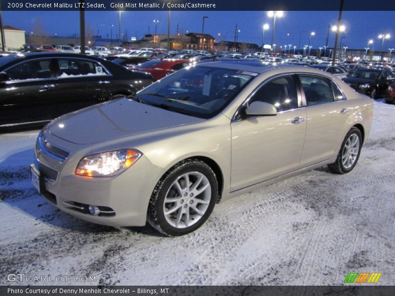 Gold Mist Metallic / Cocoa/Cashmere 2009 Chevrolet Malibu LTZ Sedan