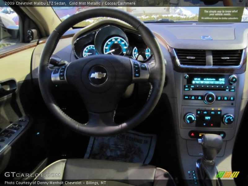 Gold Mist Metallic / Cocoa/Cashmere 2009 Chevrolet Malibu LTZ Sedan